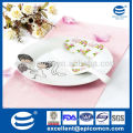 sweet happiness couple wedding design round porselen plates and dishes